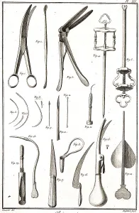 Medicine, anatomy, surgery, surgical instruments