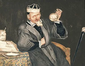 Medicine, a Doctor Examining Urine