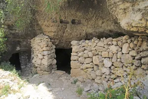 Medieval cave dwellings homes Ghar il-Kbir