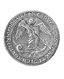 Medieval church seal of the monastery of St