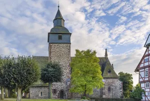 Medieval church in the small ancient town Trendelburg
