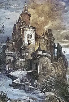 Medieval ideal of a knight castle