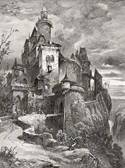 Medieval knight's castle