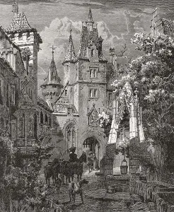 Medieval knight's castle