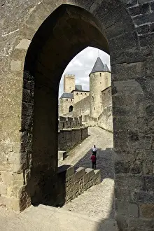 Medieval walled fortress city of Carcassonne