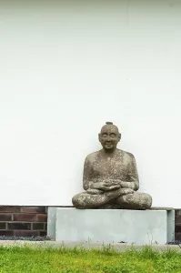 Meditating man