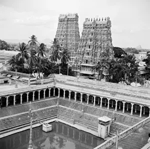 Meenakshi Temple And Golden Lotus Tank