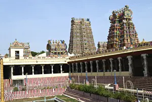 Meenakshi temple and Golden lotus tank Madurai