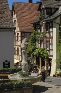 Meersburg, Half-timbered houses