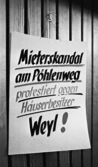 This meeting of affected tenants took a stand against usury in Duesseldorf