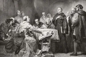 The meeting of Cajetan and Martin Luther