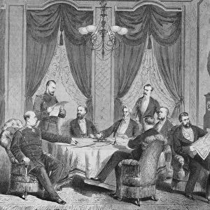 Meeting of the Peace Conference in Frankfurt on 10 May 1871