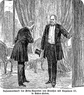 Meeting of the Prince Regent of Prussia with Napoleon III in Baden-Baden