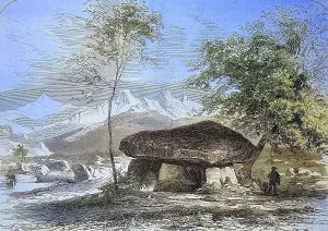 Megalithic site, Pierre-aux-Fees dolmen near Reignier
