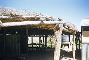 Melbourne Grammar School expedition, Northern Territory, Australia, 1956, Curtin Springs cattle station building, Oceania