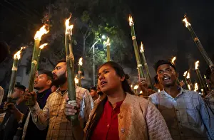 Members of the All Assam Students Union (AASU)