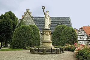 Memorial in front of Kiliankirche Church