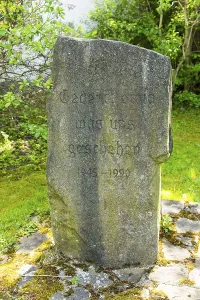 Memorial stone with the inscription