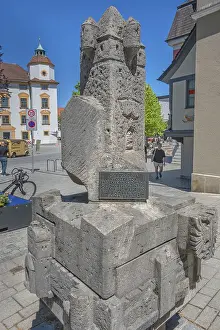 Memorial stone for the former monastery gate in the Klostersteige