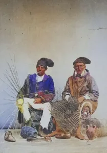Two Men, Basket Maker, c. 1870