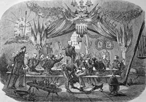 Men celebrate the feast of Saint Barbara to Vincennes
