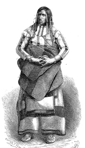 Men, Chief of the Indian tribe Weber-Yutes