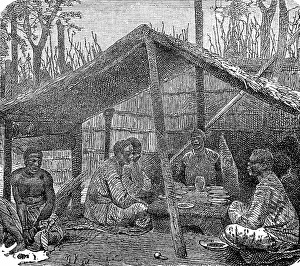Men from the Kabinda tribe, district in the Democratic Republic of the Congo