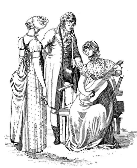 Men's and women's fashion in 1807
