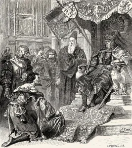 Mephistopheles playing the role of a fool