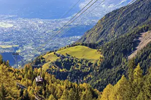 Merano 2000 mountain railway, near the summit station