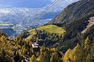 Merano 2000 mountain railway, near the summit station