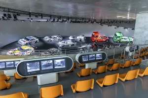 The Mercedes-Benz Museum in Stuttgart presents a journey through the automotive history of the global corporation