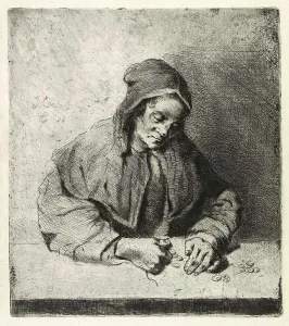 Merchant, Woman Counting Coins