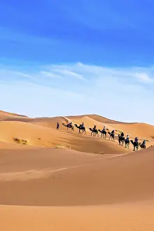 Merzouga in the Sahara Desert in Morocco