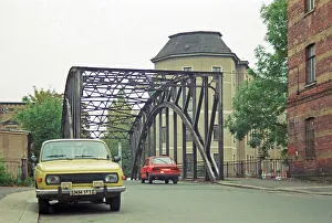 Metal bridge, Leipzig, 17 October 1992
