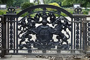 Metal gate, Calcutta, West Bengal, India