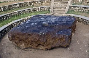 METEORITE NAMED HOBA IN NAMIBIA