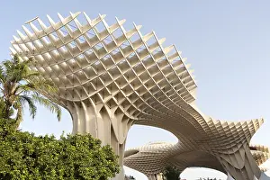 Metropol Parasol wooden structure in La Encarnacion square