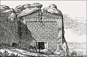 The Midas Monument, a Phrygian rock-cut tomb dedicated to Midas