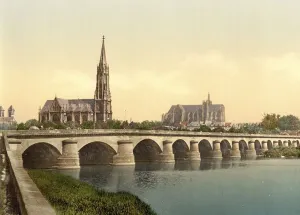 The middle bridge in Metz, Alsace
