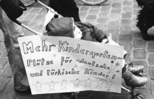 Migrants and left-wing groups demonstrated against xenophobia in 1982
