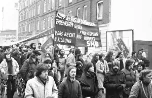 Migrants and left-wing groups demonstrated against xenophobia in 1982