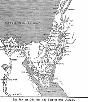 The migration of the Israelites from Egypt to Canaan