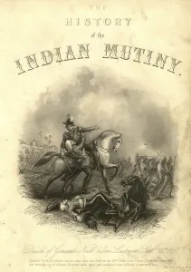 Military and mutiny, death of general Neill before Lucknow, Uttar Pradesh, India 25th September 1875