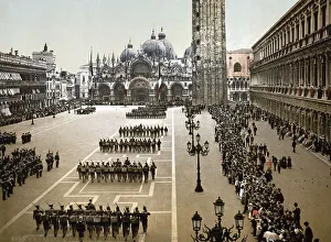 Military parade on St Mark's Place