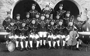 Miners wearing traditional costumes