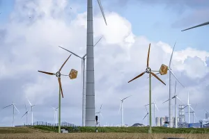 Mini wind turbines, from the Dutch company Ecoways EAZ wind turbine