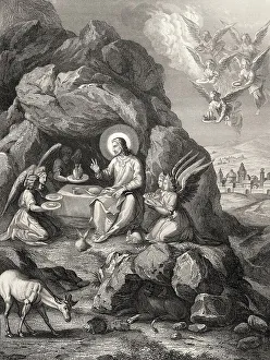 The ministry of angels to Christ