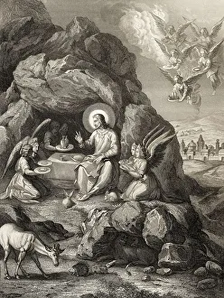 The ministry of angels to Christ