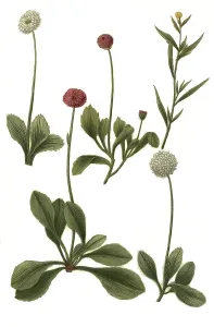 Minor flore albo pleno serratifolia and Bellis hortensis flore pleno albo folio non serrato